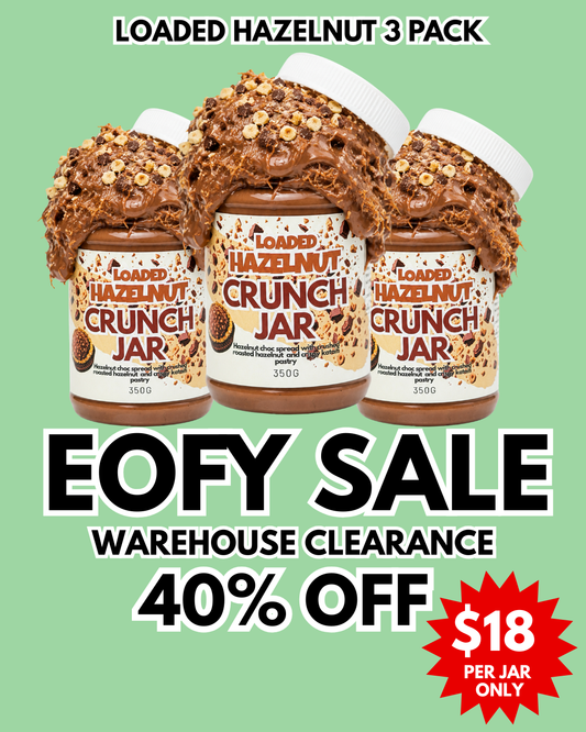 3 Pack Loaded Hazelnut Crunch Jar